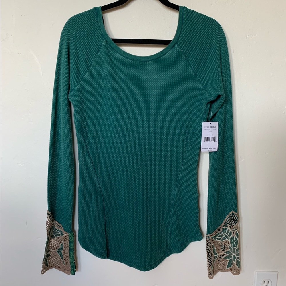 Free People thermal low-back top